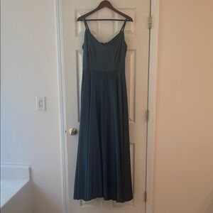 B Darlin Teal Spaghetti Strap Dress